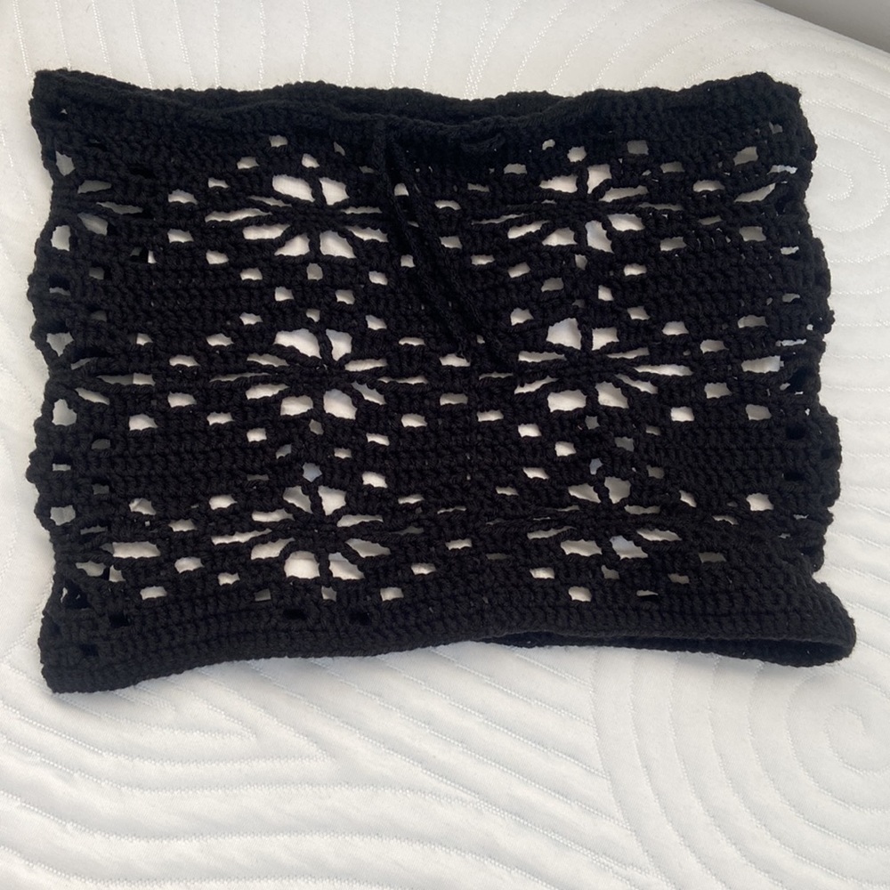 Crochet flower skirt